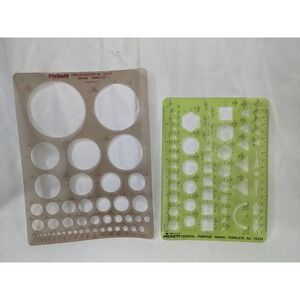 Pickett Inking Template 10331 Circle 12041 Lot of 2